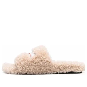 Furry Slides “Beige” 654747W2DO19796
