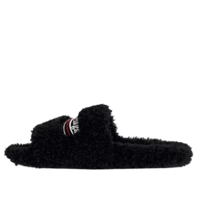 Furry Slides “Black” 654261W2DO11096