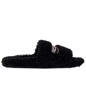 Furry Slides “Black” 654261W2DO11096