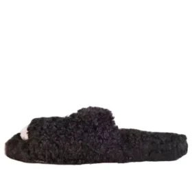 Furry Slides “Black” 654261W2DO21008