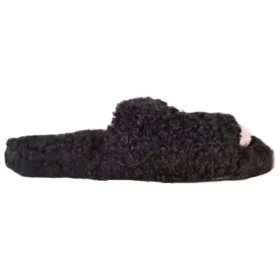 Furry Slides “Black” 654261W2DO21008