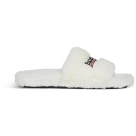 Furry Slides “White” 654261W2DO19906