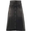 FW21 A Line Skirt “Washed Grey Denim” 646913TBP477767