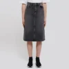 FW21 A Line Skirt “Washed Grey Denim” 646913TBP477767
