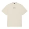 FW21 Couture Boxy Alphabet Printing Round Neck Pullover Short Sleeve Beige 651795TJV900905