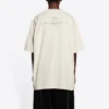 FW21 Couture Boxy Alphabet Printing Round Neck Pullover Short Sleeve Beige 651795TJV900905