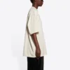 FW21 Couture Boxy Alphabet Printing Round Neck Pullover Short Sleeve Beige 651795TJV900905
