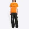 FW21 Elastic Slim Fit Short Sleeve Orange 661705TKVH57513