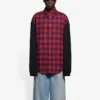 FW21 Long-Sleeved Shirt Red 658936TBM238521