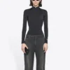 FW21 Slim Fit Sports Long Sleeves Black 6617534B0B11077