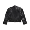 FW23 Deconstructed Zip Up Jacket “Black Soft Buffalo Skin” 768749TMS031000