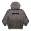 Gaffer Heavy Washed Zip-Up Hoodie Small Fit “Grey” 720424TNVK51227
