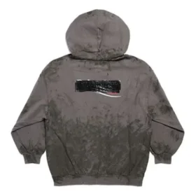 Gaffer Heavy Washed Zip-Up Hoodie Small Fit “Grey” 720424TNVK51227