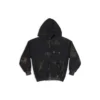 Gaffer Heavy Washed Zip-Up Hoodie Small Fit “Grey” 720424TNVK51227