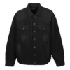 Gaffer Taped Political Campaign Denim Jacket “Black” 724651TNW111700