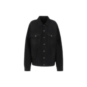 Gaffer Taped Political Campaign Denim Jacket “Black” 724651TNW111700