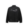 Gaffer Taped Political Campaign Denim Jacket “Black” 724651TNW111700