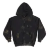 Gaffer Zip-Up Hoodie Small Fit “Black White Red” 720424-TNVK5-1089