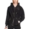 Gaffer Zip-Up Hoodie Small Fit “Black White Red” 720424-TNVK5-1089