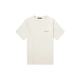 go Luxury Crew Neck Unisex Cotton Short Sleeves White 612966TIVG59055
