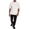 go Luxury Crew Neck Unisex Cotton Short Sleeves White 612966TIVG59055