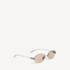 Gossip oval af sunglasses in dark ruthenium/brown Gossip oval af sunglasses in dark ruthenium/brown