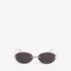 Gossip oval af sunglasses in silver/black Gossip oval af sunglasses in silver/black