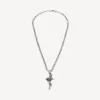 Goth snake necklace in antique silver Goth snake necklace in antique silver