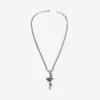 Goth snake necklace in antique silver Goth snake necklace in antique silver