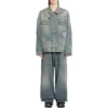 Graffiti Denim Jacket “Light Blue” 721708TOW664036
