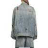 Graffiti Denim Jacket “Light Blue” 721708TOW664036