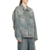 Graffiti Denim Jacket “Light Blue” 721708TOW664036