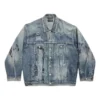 Graffiti Oversized Jacket “Light Blue” 745048TNW014012