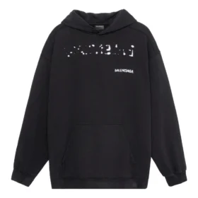 Hand-Drawn Balenciaga Hoodie Medium Fit “Black” 600583TOVO61070
