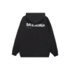 Hand-Drawn Balenciaga Hoodie Medium Fit “Black” 600583TOVO61070