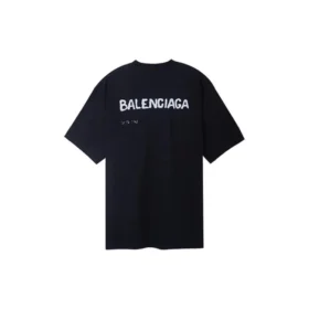 Hand Drawn Balenciaga T-Shirt Large Fit “Black” 641675TOVO51070