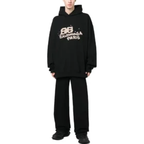 Hand-Drawn BB Icon Hoodie Large Fit “Black” 620973TNVQ11059