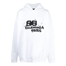 Hand-Drawn BB Icon Hoodie Large Fit “White” 620973TNVQ19040