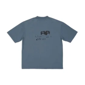 Hand-Drawn BB Icon T-Shirt Medium Fit “Blue Black” 612966TNVN44183