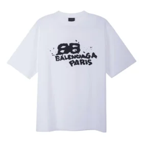 Hand-Drawn BB Icon T-Shirt Medium Fit “White Black” 612966TNVN49040