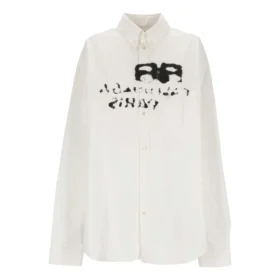 Hand-Drawn BB Long Sleeve Shirt Oversized “White” 725722TYB189000