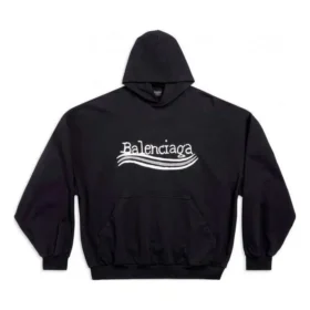 Hand Drawn Political Campaign Hoodie “Black” 739024TNVE91197