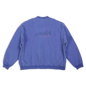 Hand-Drawn Political Campaign Oversized Sweatshirt “Blue” 720428TNVE84119 Hand-Drawn Political Campaign Oversized Sweatshirt “Blue” 720428TNVE84119