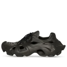 HD Lace Up Cut Out Sneakers “Black” 702421W3CES1000