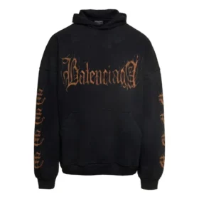 Heavy Metal Cotton Hoodie “Washed Black” 739024-TOVD8-1055