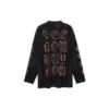 Heavy Metal Long Sleeve T-Shirt Oversized Fit “Black Faded” 739783TOVE11055