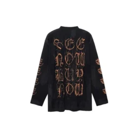Heavy Metal Long Sleeve T-Shirt Oversized Fit “Black Faded” 739783TOVE11055