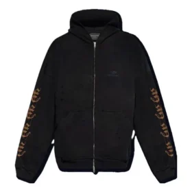 Heavy Metal Zip-Up Hoodie “Black” 744455TOVD81055