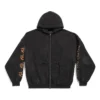 Heavy Metal Zip-Up Hoodie Oversized “Black Faded” 744444TOVD91055