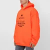 Hi My Name Is Hoodie “Fluorescent Orange Black” 651799TKVK57513